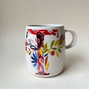 Starla M Halfmann Monogram Letter T Floral Multicolor Coffee Cup Mug